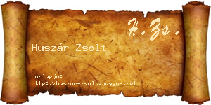 Huszár Zsolt névjegykártya